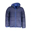 La Martina Quilted Puffer Jacket In Blue