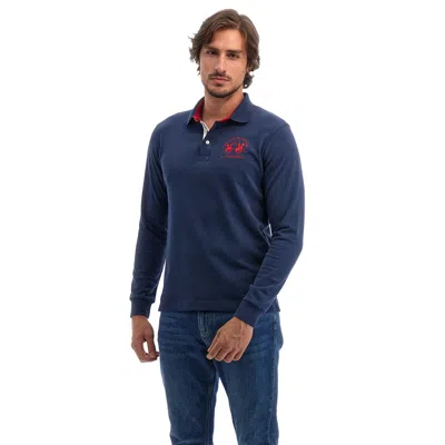 La Martina Polo Shirt In Dark Blue