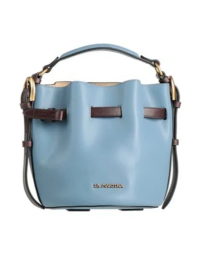 La Martina Brisa Small Woman Handbag Light Blue Size - Leather