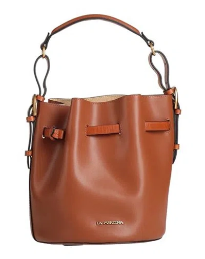 La Martina Brisa Woman Handbag Tan Size - Leather In Brown