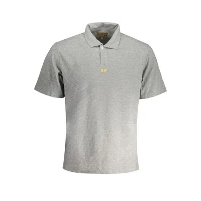 La Martina Brown Cotton Men Polo Shirt In Gray