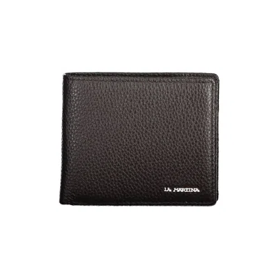 La Martina Brown Leather Men Men's Wallet