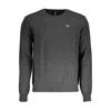 La Martina Elegant Gray Wool-blend Sweater