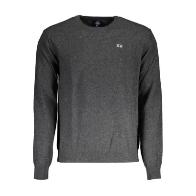 LA MARTINA BROWN WOOL MEN SWEATER