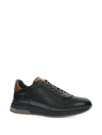 La Martina Buttero Lace-up Sneakers In Black