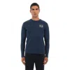 La Martina Long-sleeved T-shirt In Blue