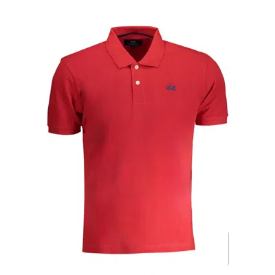 La Martina Cotton Polo Men's Shirt In Red