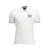 La Martina Elegant White Polo With Contrasting Embroidery In White