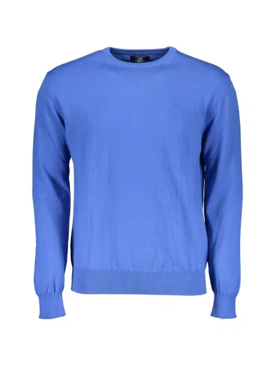La Martina Crew-neck Sweater In Blue
