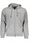 La Martina Elegant Gray Hooded Sweatshirt For Men In Grey