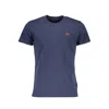 La Martina Elegant Crew Neck Cotton Tee With Embroidery