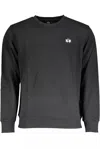 La Martina Elegant Gray Wool-blend Sweater In Black
