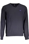 LA MARTINA ELEGANT V-NECK WOOL BLEND MEN'S SWEATER