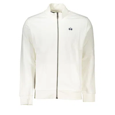 La Martina Zip-up Sweatshirt In White