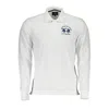 La Martina Elegant Long-sleeved Polo With Contrast Detailing In White