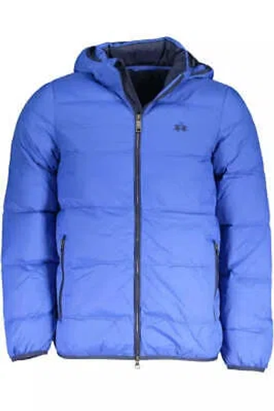 Pre-owned La Martina Elite Blue Jacket With Detachable Hood