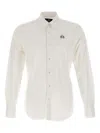 La Martina Embroidered Button-down Shirt In White