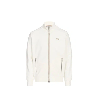 La Martina Gilet Col Montant En Coton In White