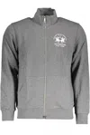 La Martina Gray Cotton Men Sweater In Gray