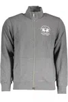 La Martina Gray Cotton Men Sweater In Gray