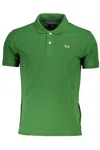La Martina Sleek Green Slim Fit Polo With Contrast Detail
