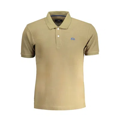 La Martina Short-sleeve Polo Shirt In Neutral