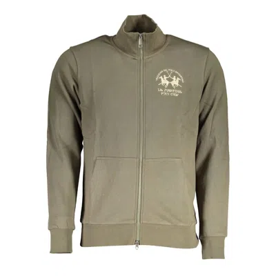 La Martina Green Cotton Sweater