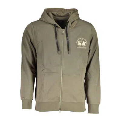 La Martina Green Cotton Sweater