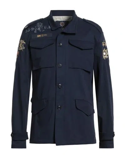 La Martina Guards Polo Club Man Jacket Midnight Blue Size 46 Cotton, Elastane