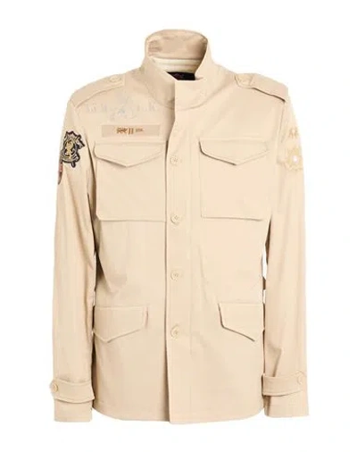 La Martina Guards Polo Club Man Jacket Sand Size 46 Cotton, Elastane In Neutral