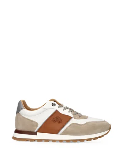 La Martina Heritage Suede-panelled Sneakers In Multi