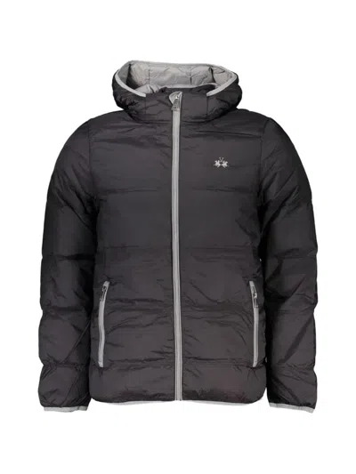 La Martina Hooded Padded Jacket In Multi