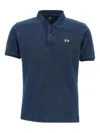 La Martina Logo-embroidered Cotton Polo Shirt In Blue