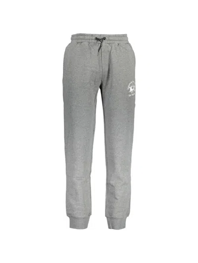 La Martina Logo-print Track Pants In Gray