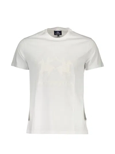 La Martina Logo-print T-shirt In White