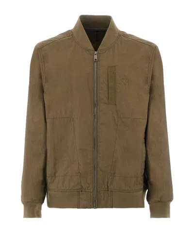 La Martina Long-sleeved Casual Jacket In Brown