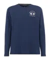 La Martina Long-sleeved T-shirt In Navy Blue