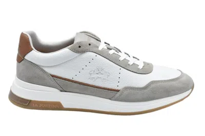 La Martina Low-top Sneakers In Hand-aged Leather