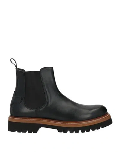 La Martina Man Ankle Boots Black Size 10 Leather