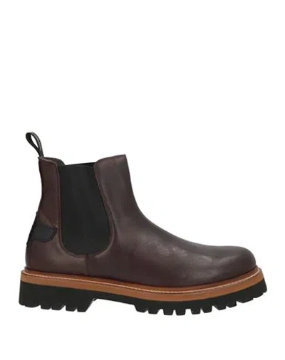La Martina Man Ankle Boots Dark Brown Size 10 Leather