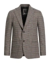 La Martina Man Blazer Beige Size 46 Wool, Polyester, Polyamide, Elastane In Gray