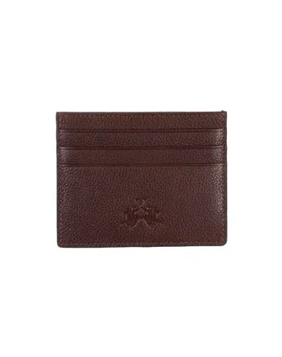 La Martina Man Cardholder Chocolate Brown Size - Calfskin