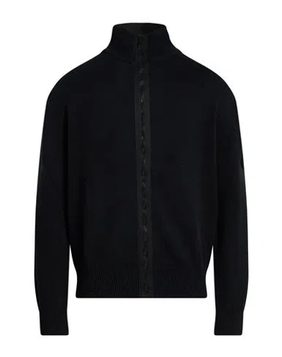 La Martina Man Cardigan Black Size 3xl Cotton, Wool