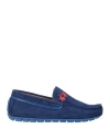 La Martina Man Loafers Blue Size 6.5 Leather