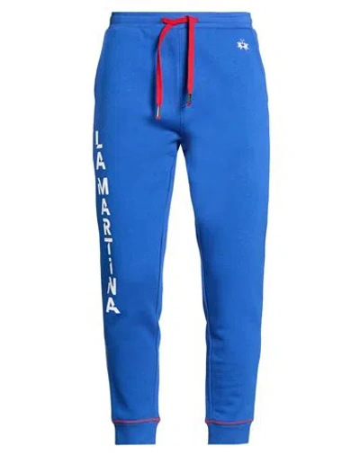 La Martina Man Pants Bright Blue Size Xxl Cotton