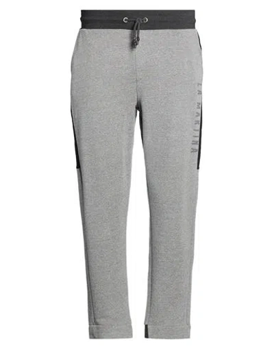 La Martina Man Pants Charcoal Size S Cotton, Polyester In Grey
