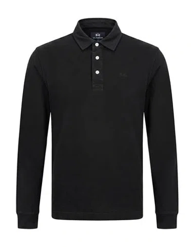 La Martina Man Polo Shirt Black Size M Cotton
