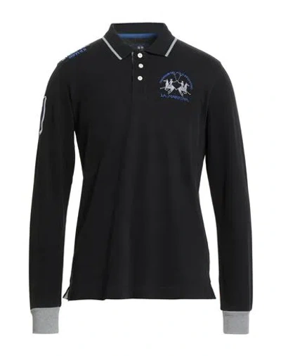 La Martina Man Polo Shirt Black Size Xl Cotton