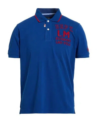 La Martina Man Polo Shirt Blue Size 3xl Cotton