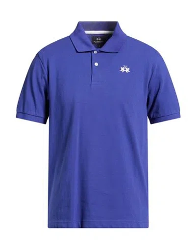 La Martina Man Polo Shirt Blue Size S Cotton